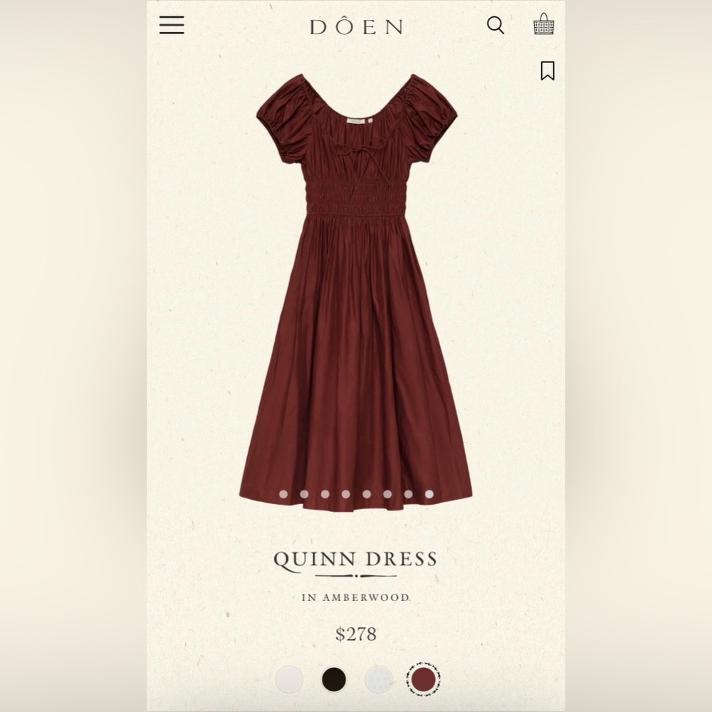 Doen Quinn Midi Dress in Amberwood
